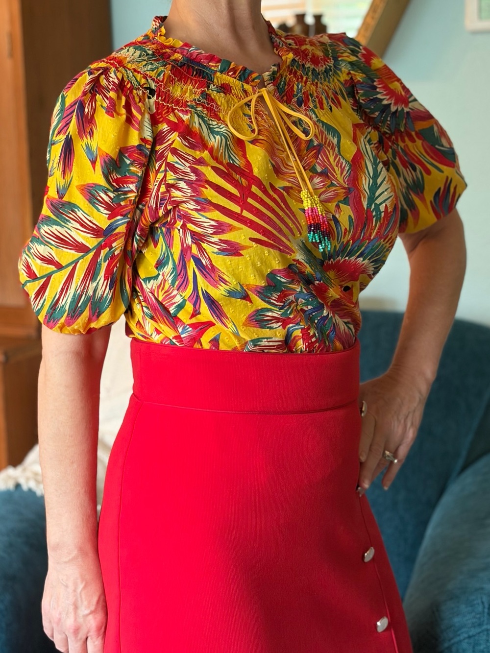 Rachel Zoe Vibrant Color Blouse